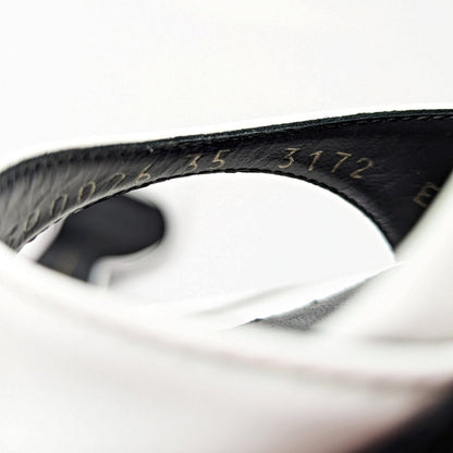 Giuseppe Zanotti Intrigo 90mm White Patent Mule Sandals Size 35 (MSRP $795)