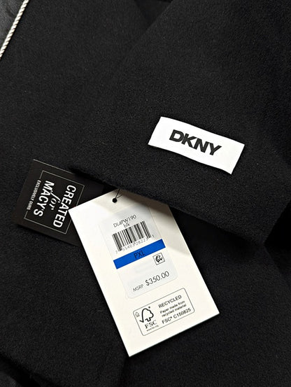 DKNY Petite Notched-Collar Double-Breasted Wrap Coat Size XL 16-18 (MSRP $350)