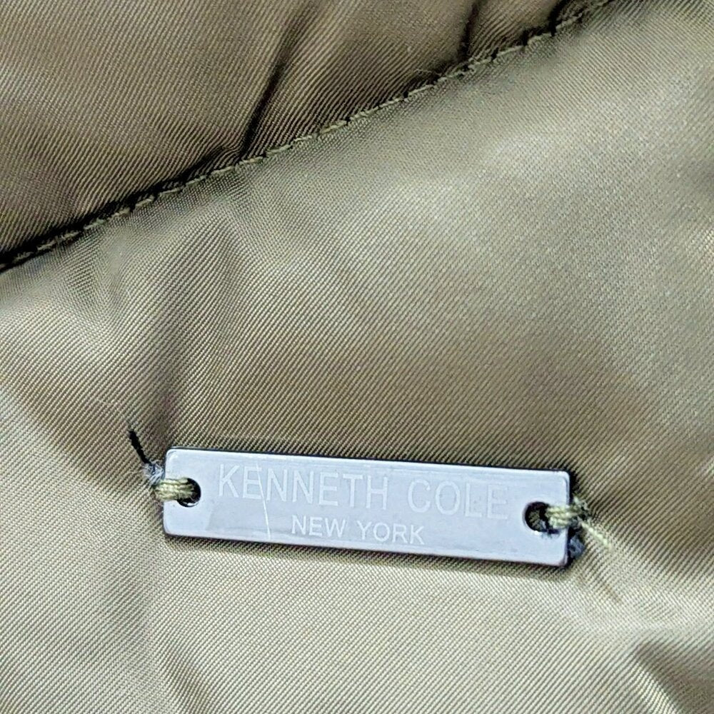 Kenneth Cole Petite Faux-Fur-Trim Hooded Puffer Coat Size PXX / 00 (MSRP $285)