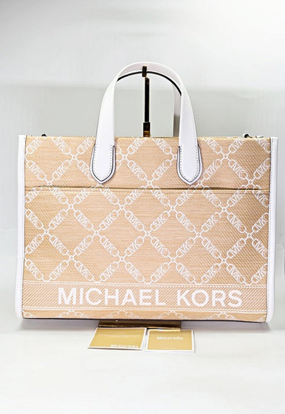 Michael Kors Gigi Logo Large Grab Tote with Shoulder Strap (MSRP $358)
