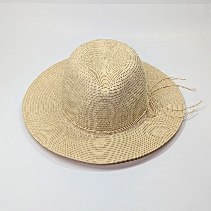 Style & Co Women's Basic Straw Panama Hat Natural O/S (MSRP $39)