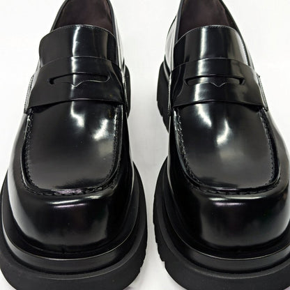 Bottega Veneta Men's Leather Slip On Lug Penny Loafers Size 42.5 (MSRP $1,300)