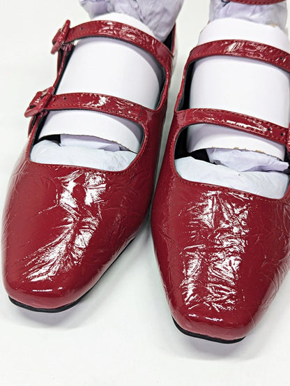 Katy Perry Confidant Mary Jane Women's Flats in Crimson Red Size 7.5 (MSRP $98)