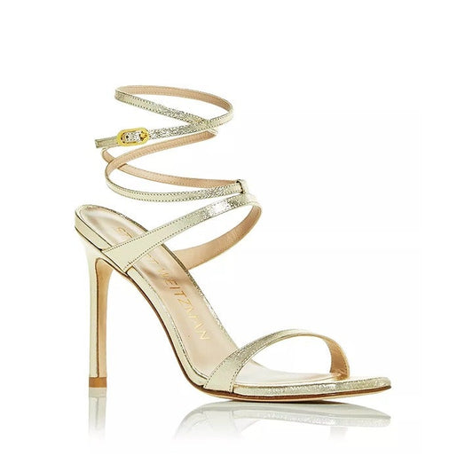 Stuart Weitzman Women's Ellsie 100 Ankle Strap High Heel Sandal Size 7 MSRP $425