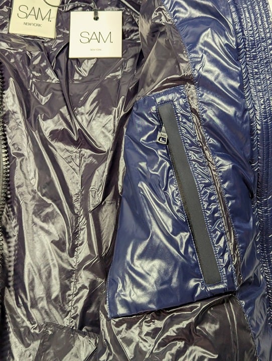 SAM. Women's Dark Marine Freestyle Puffer Down Jacket Size XS (MSRP $395)