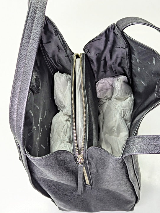 DKNY Nala Women's Magnetic Closure Medium Size Black Hobo (MSRP $198)
