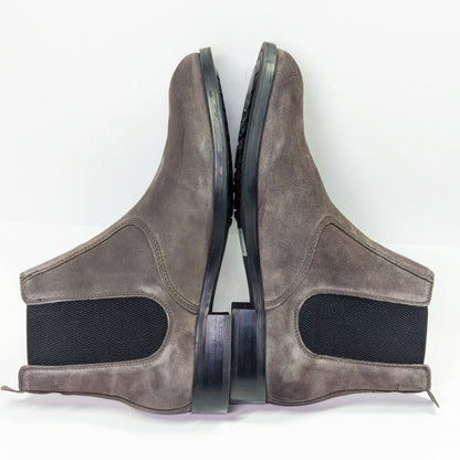 Allsaints Men's Gus Pull On Chelsea Boots Grey Suede Size 13 (MSRP $349)
