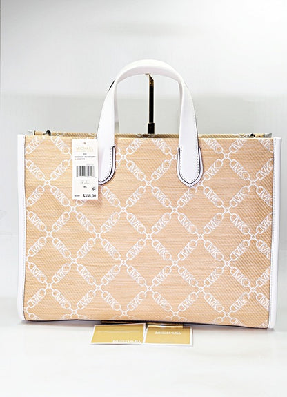 Michael Kors Gigi Logo Large Grab Tote with Shoulder Strap (MSRP $358)