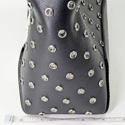 Jimmy Choo Diamond Hobo Black Leather Crystal Shoulder Bag (MSRP $1,595)