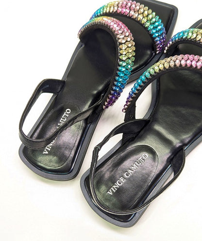 Vince Camuto Women's Prizza Crystal Embellished Sandals Size 7 (MSRP $129)