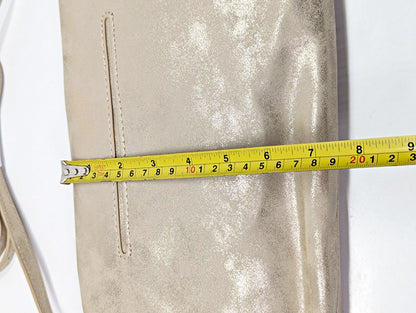 Style & Co Women's Whipstitch East West Flap Crossbody in Metallic (MSRP $80)