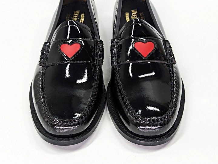 G.H. Bass Women's Whitney Love Heart Weejun Penny Loafers Size 9 (MSRP $195)