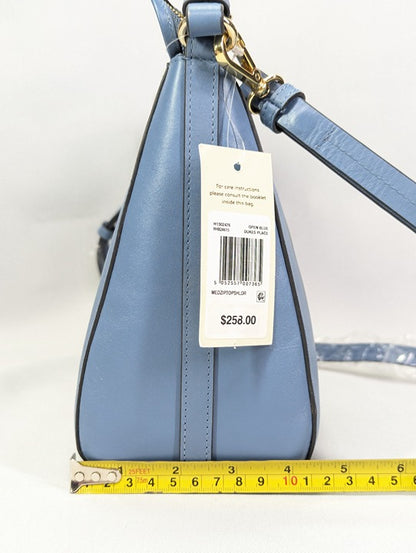 Radley London Dukes Place Open Blue Medium Zip Top Shoulder (MSRP $258)