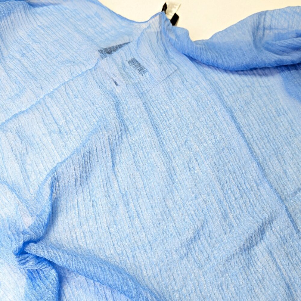 Echo Women's Tissue Weight Blue Ruana Wrap O/S (MSRP $49)