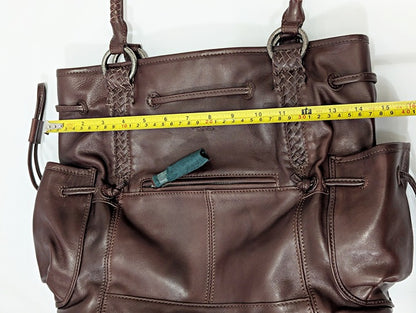 OLD TREND Women's Brown Genuine Leather Brassia Tote Bag (MSRP $359)