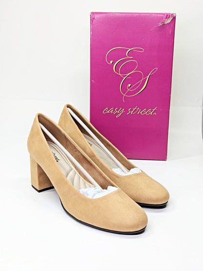 Easy Street Proper Women's Pumps Sand Super Suede Size 11 (MSRP $60)