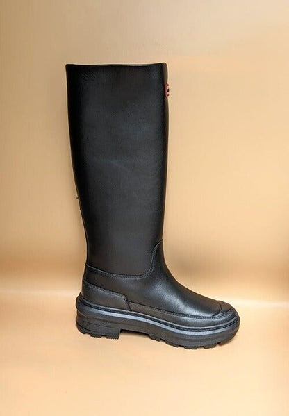 Hunter Women's Black Chasing Knee Boot Killing Eve Size 6 / EU 37 (MSRP $395)