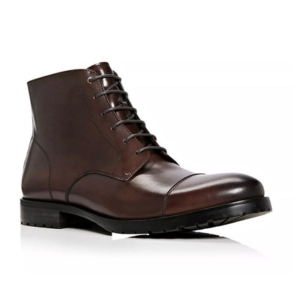 The Men's Store at Bloomingdale's Men's Lace Up Cap Toe Boots Size 10 MSRP $220