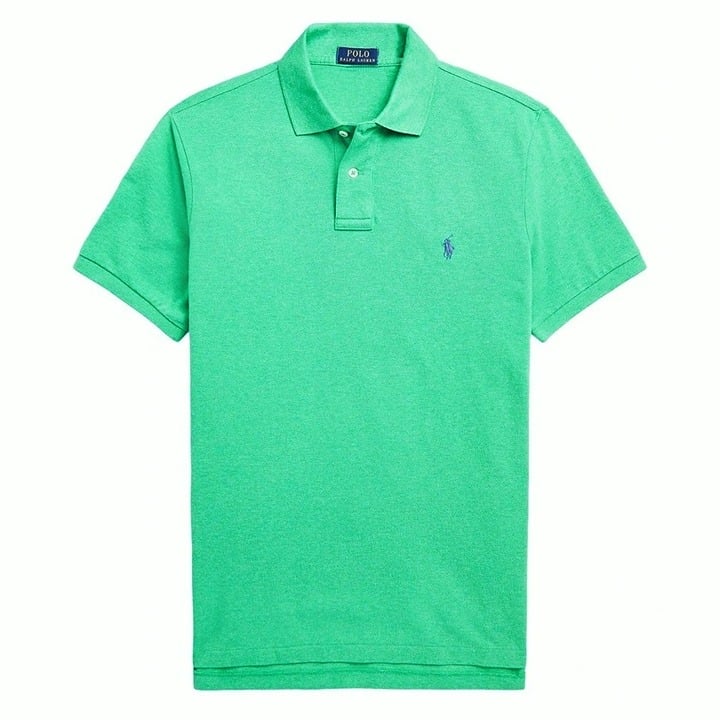 Polo Ralph Lauren Men's Cotton Custom Slim Fits Solid Green Size XXL (MSRP $110)