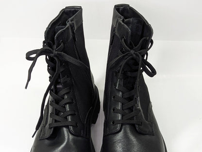 Vince Men's Raider Lace Up Boots in Black Leather Size 11.5 (MSRP $395)