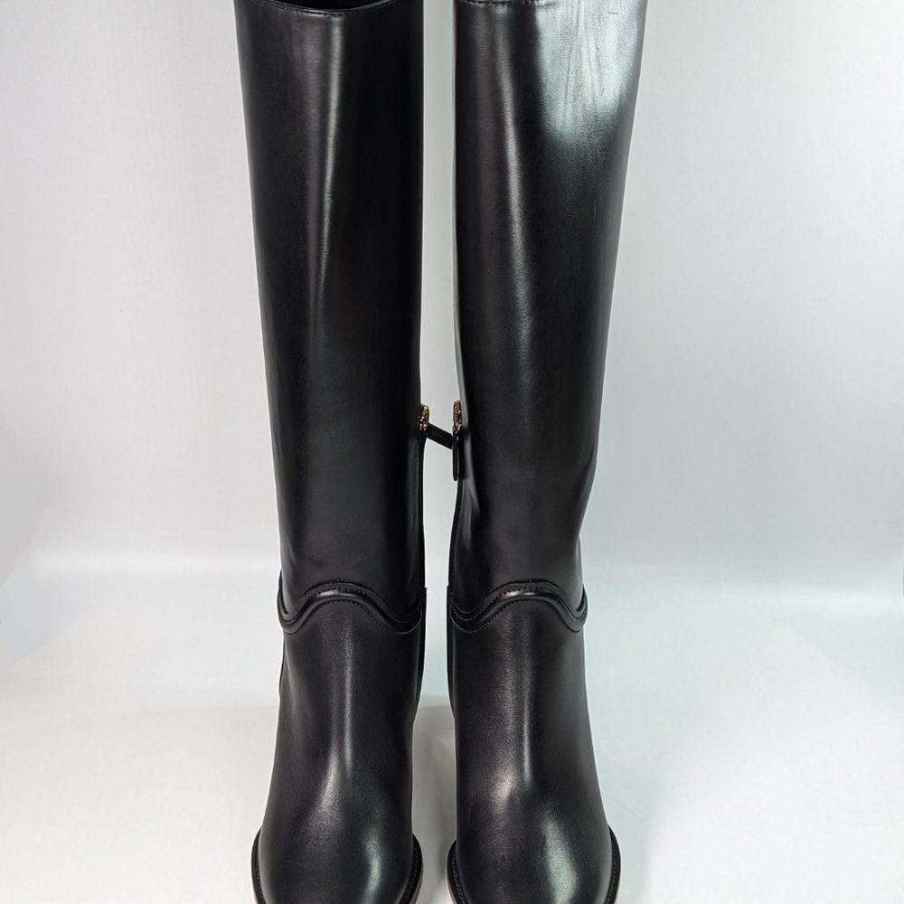 Salvatore Ferragamo Women's Torris Pointed Toe Knee Boots Size 7.5 MSRP $1,690