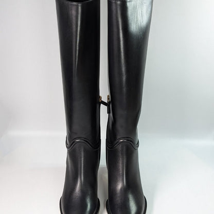 Salvatore Ferragamo Women's Torris Pointed Toe Knee Boots Size 7.5 MSRP $1,690