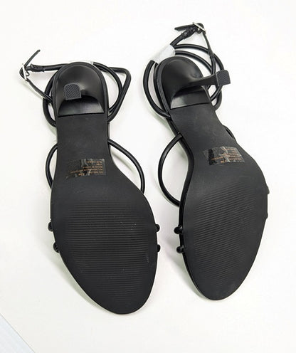 Aqua Women's Arlow Black Ankle Strap High Heel Sandals Size 9.5 (MSRP $108)