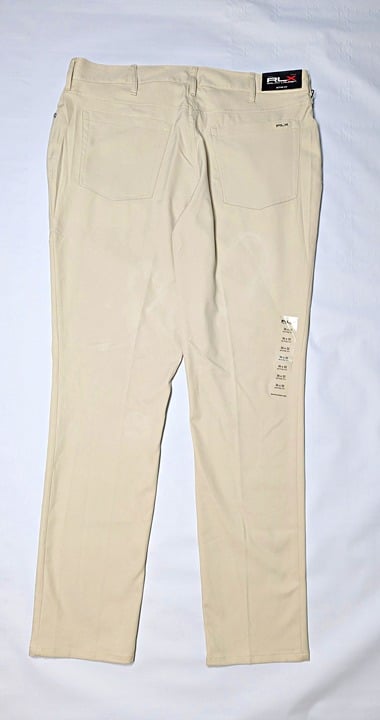 RLX Ralph Lauren Men's Active Fit Performance Twill Pants Basic Sand Size 36x32