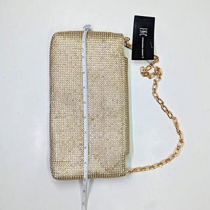 I.N.C. International Concepts Gold Mesh East West Baguette Bag (MSRP $100)