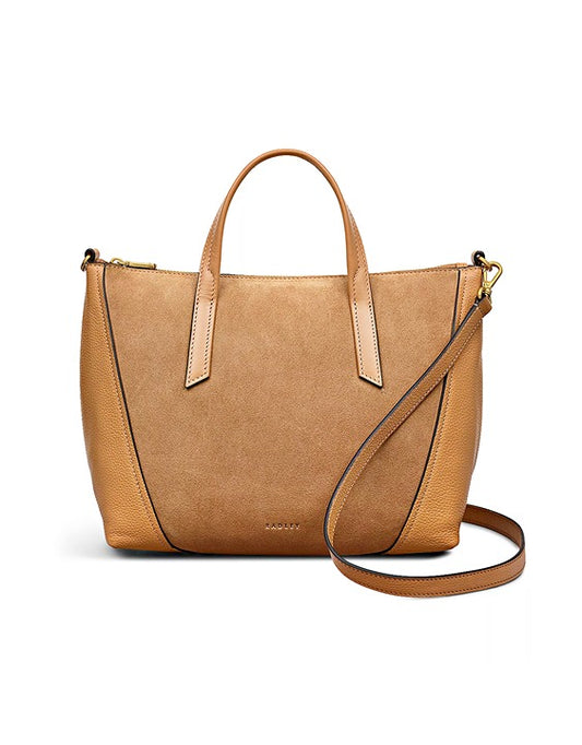 Radley London Kendal Terrace Medium Zip Top Grab Bag Medium Beige (MSRP $328)