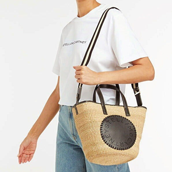 Stella McCartney Women's Black Appliqué-Logo Tote Bag (MSRP $975)