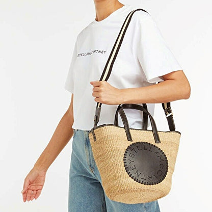 Stella McCartney Women's Black Appliqué-Logo Tote Bag (MSRP $975)