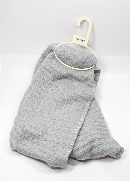 On 34th Women Grey Convertible Wrap Scarf Oversized 22" x 90" (MSRP $42)