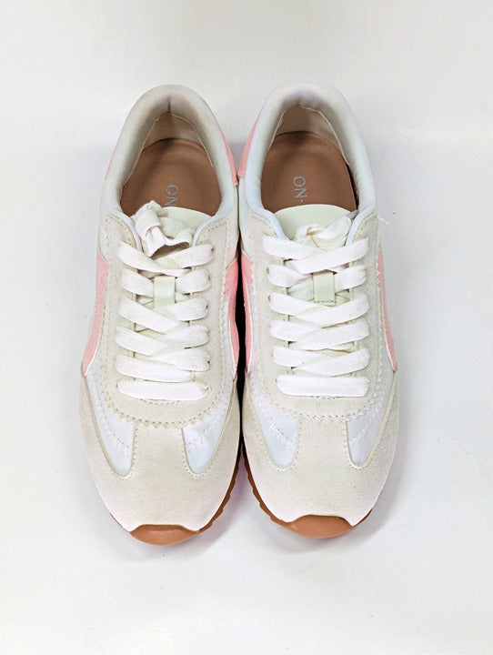 On 34th Women's Madisonn Colorblock Sneakers Tan/Pink/Bone Size 5 (MSRP $80)