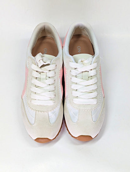 On 34th Women's Madisonn Colorblock Sneakers Tan/Pink/Bone Size 5 (MSRP $80)