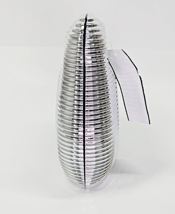 Cult Gaia Mimi Women's Shiny Chrome Top Handle Bag (MSRP $418)