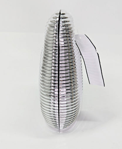 Cult Gaia Mimi Women's Shiny Chrome Top Handle Bag (MSRP $418)