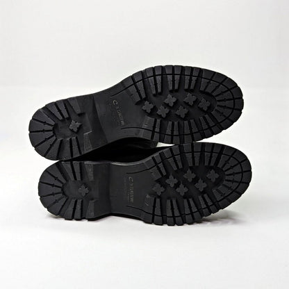 La Canadienne Women's Helene Black Suede Shearling Tall Boots Size 7.5 MSRP $635