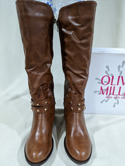 OLIVIA MILLER Valentina Women's Riding Boot Size 7 (MSRP $170)