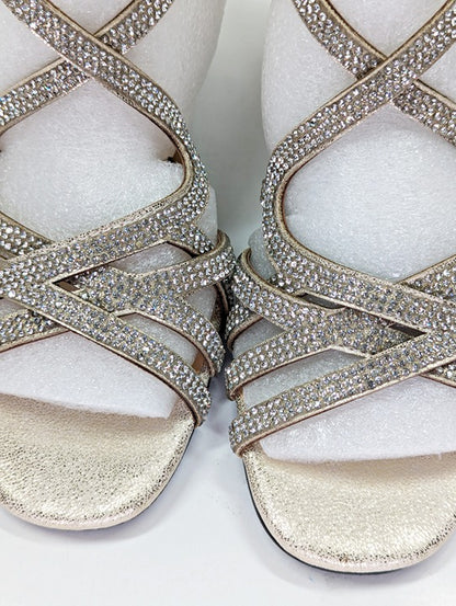 Bella Vita Women's Aliette Dress Sandals Soft Gold Metallic Size 7 (MSRP $95)