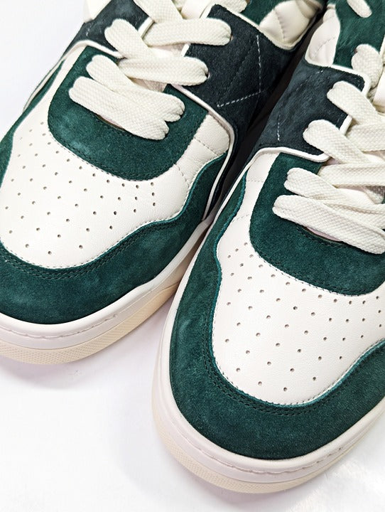 NWOB Valentino Garavani Men's Green Suede One Stud Trainers Size 46 (MSRP $980)