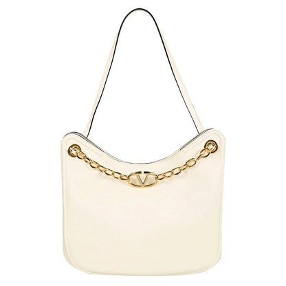 Valentino Garavani Women's Gold Tone VLogo Moon Leather Tote Bag (MSRP $3,950)