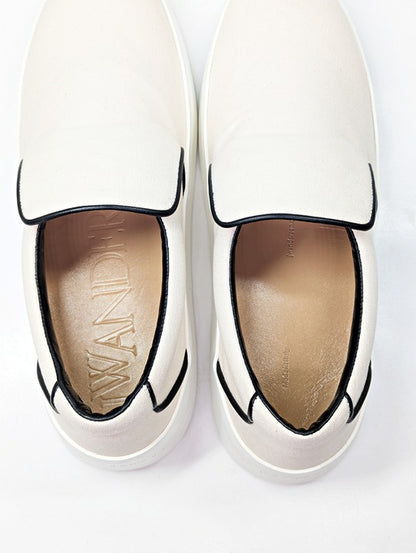 JW Anderson Men's Slip-Ons Natural Canvas Sneakers Size 44 (MSRP $595)