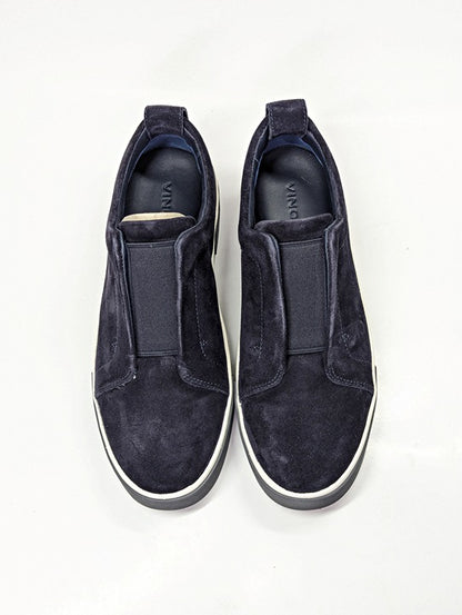 Vince Ranger Men's Navy Coastal Suede Slip-On Sneaker Size 9 (MSRP $250)