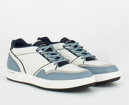 PS Paul Smith Jem Men's Sneakers White/Blue Leather Size 9 (MSRP $275)