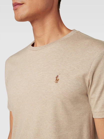 Polo Ralph Lauren Men's Cotton Custom Slim Fit T-Shirt Tan Size XXL (MSRP $60)