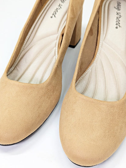 Easy Street Proper Women's Pumps Sand Super Suede Size 11 (MSRP $60)