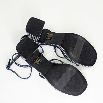 BCBGeneration Lissena-2 Women's Rhinestones Platform Sandals Size 9 MSRP $109