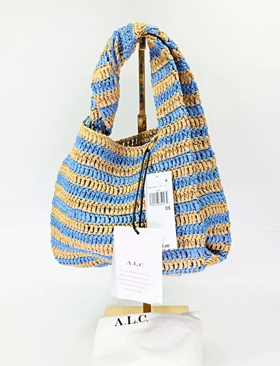A.L.C. Parker Women's Striped Raffia Bag O/S (MSRP $295)