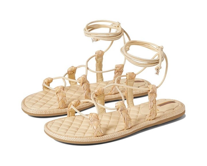 Sam Edelman Zariah 2 Gladiator Sandals Sand Nappa Size 7 M (MSRP $130)